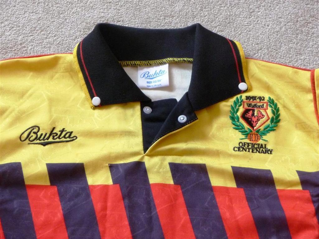 maillot de foot watford fc domicile 1991-1992 rétro maillot de foot watford fc domicile 1991-1992 rétro