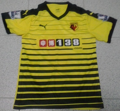 maillot de foot watford fc domicile 2015-2016 rétro