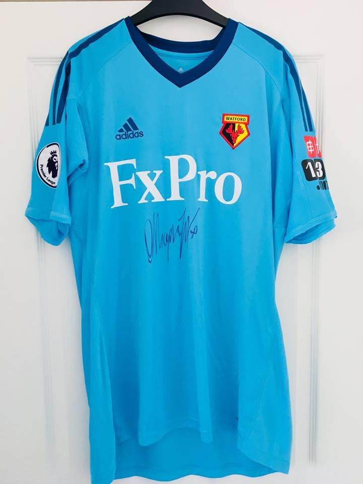 maillot de foot watford fc gardien 2017-2018 rétro