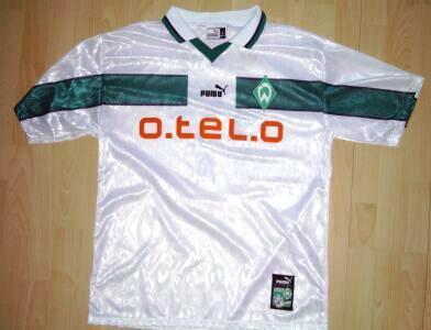 maillot de foot werder brême domicile 1998-1999 rétro