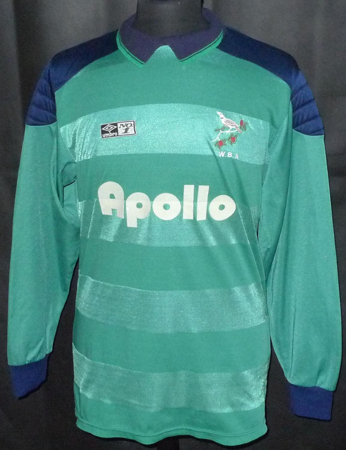 maillot de foot west brom gardien 1986-1987 pas cher