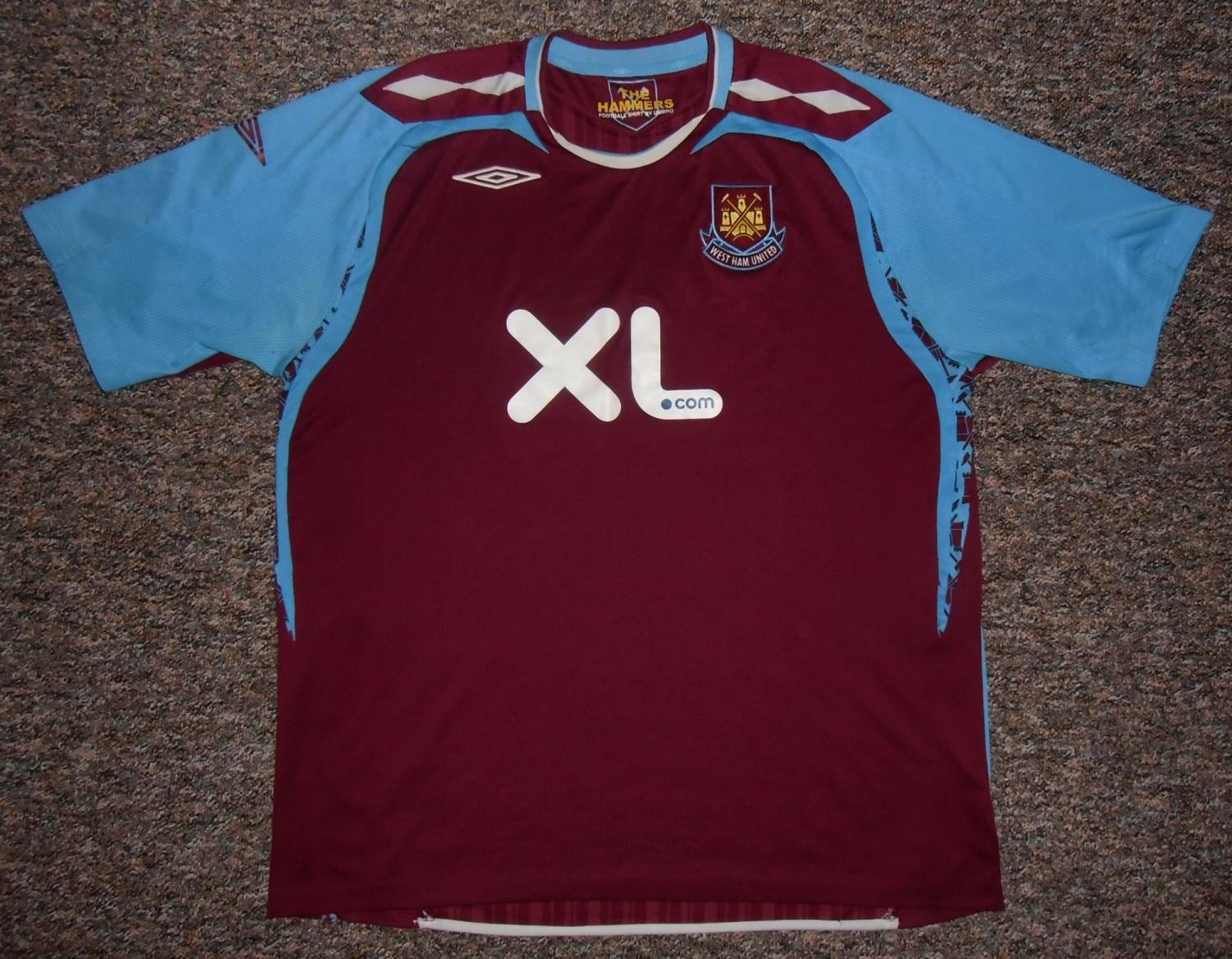 maillot de foot west ham united domicile 2007-2008 pas cher