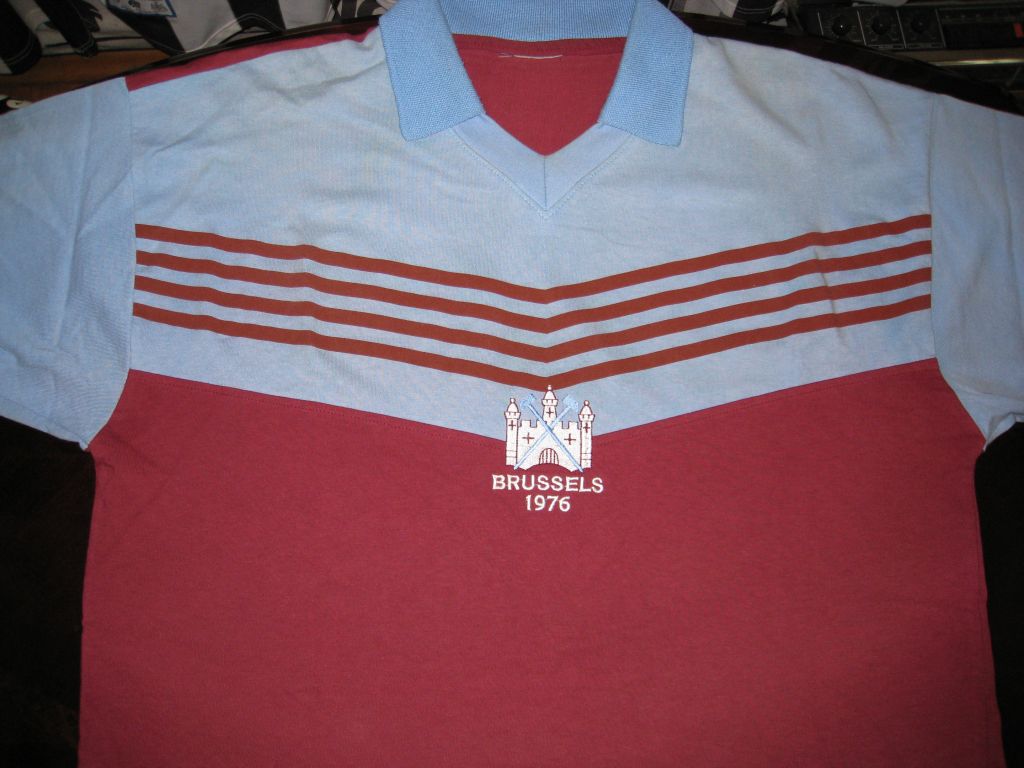 maillot de foot west ham united réplique 1976 rétro