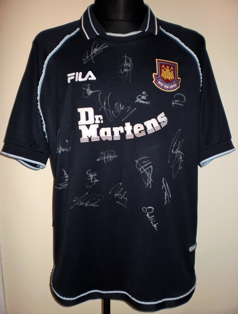 maillot de foot west ham united third 1999-2001 rétro