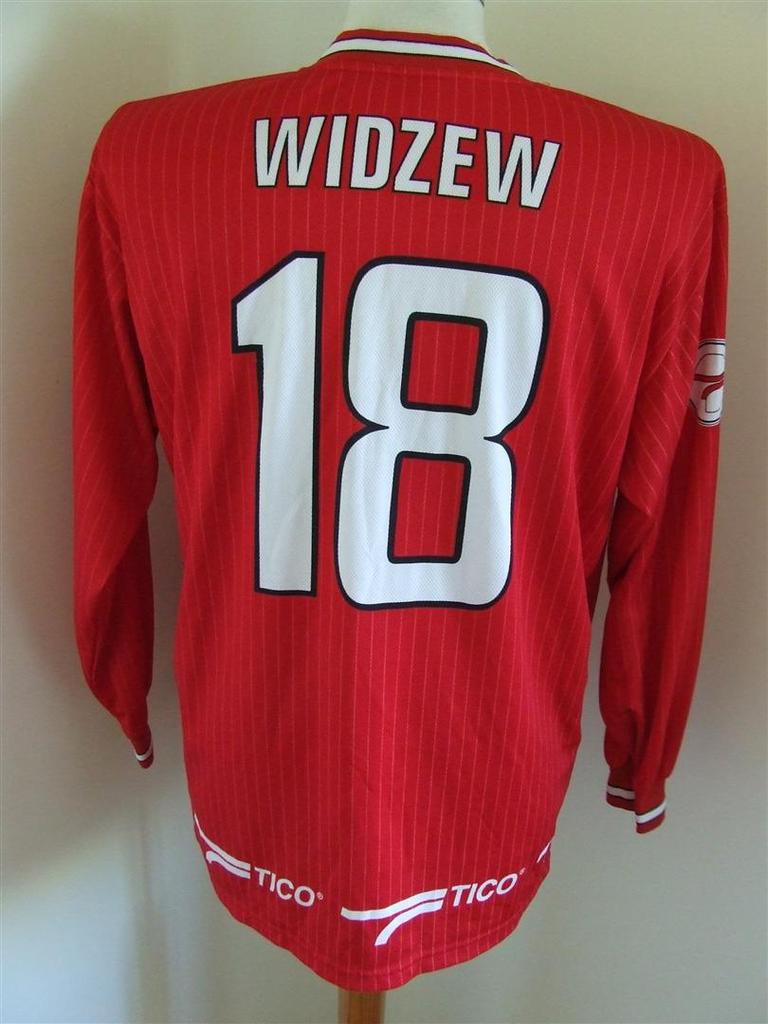 maillot de foot widzew Łódź domicile 2003-2004 rétro