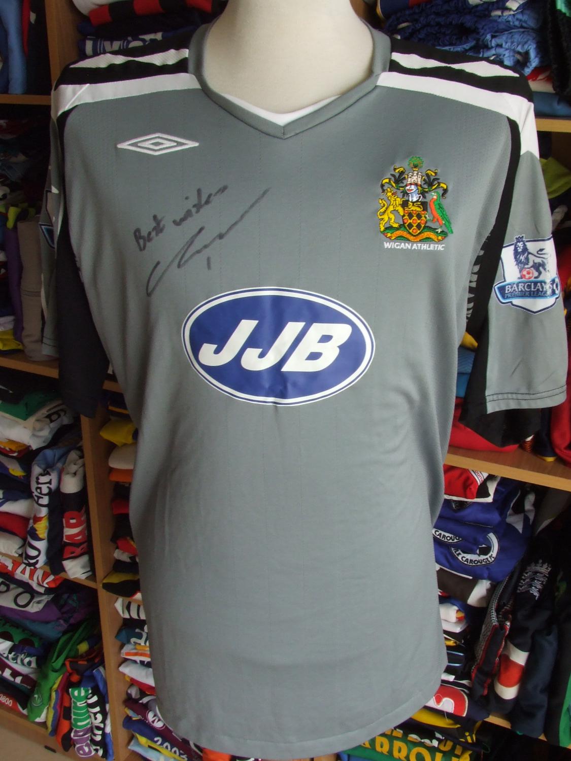 maillot de foot wigan athletic gardien 2007-2008 rétro