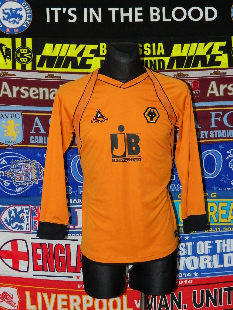 maillot de foot wolverhampton wanderers réplique 2006-2008 rétro