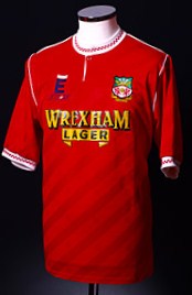 maillot de foot wrexham fc domicile 1992-1993 rétro