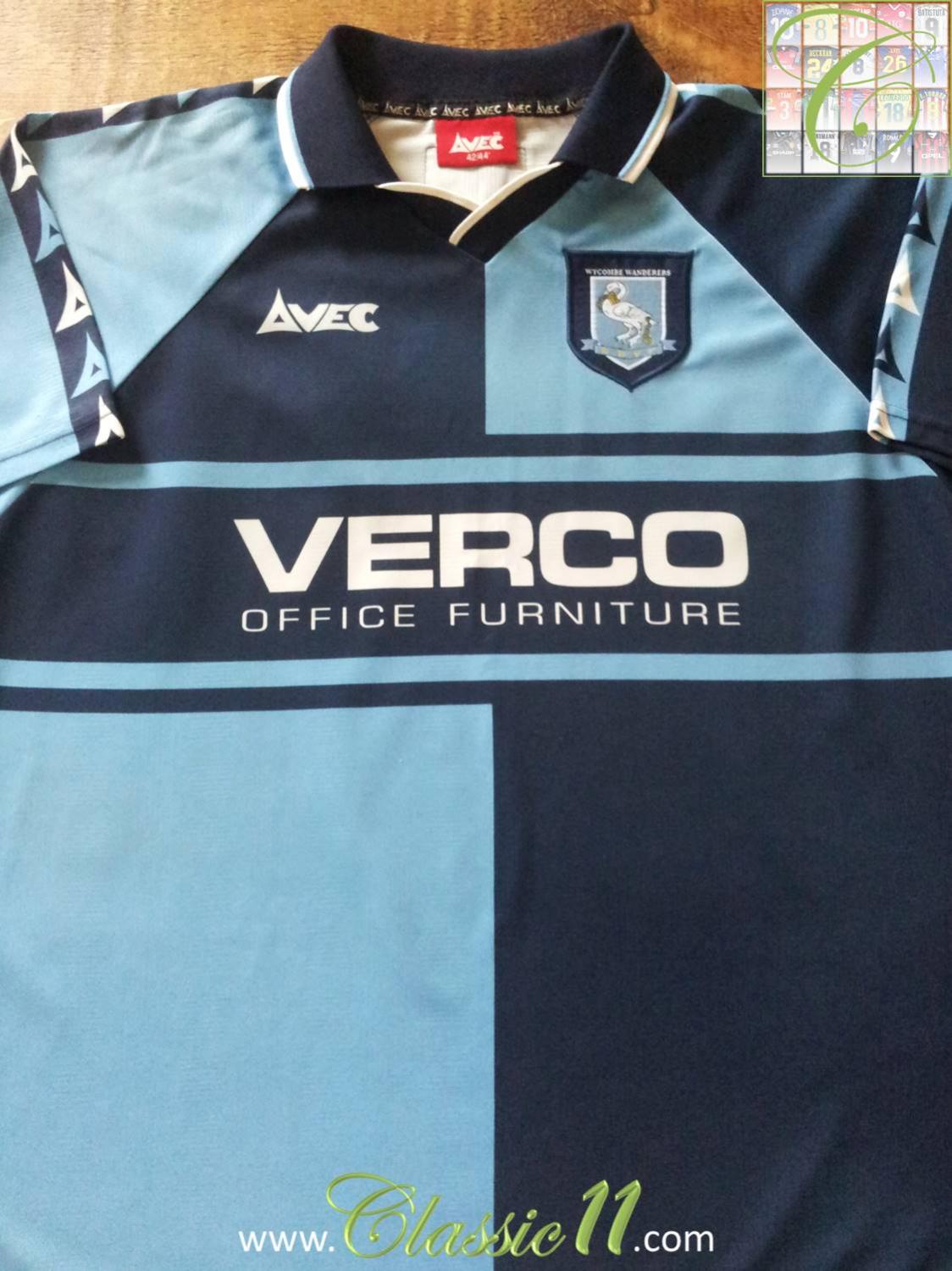 maillot de foot wycombe wanderers domicile 1999-2001 pas cher