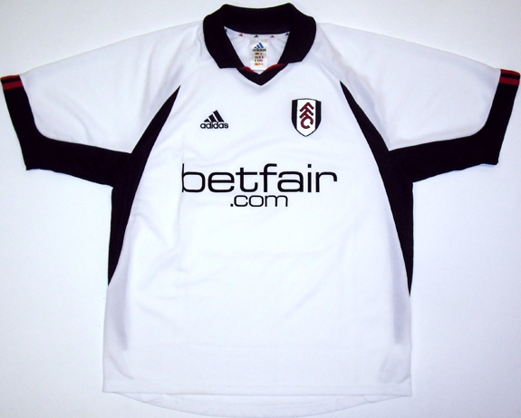 maillot de fulham domicile 2002-2003 rétro