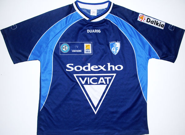 maillot de grenoble foot 38 domicile 2002-2003 pas cher