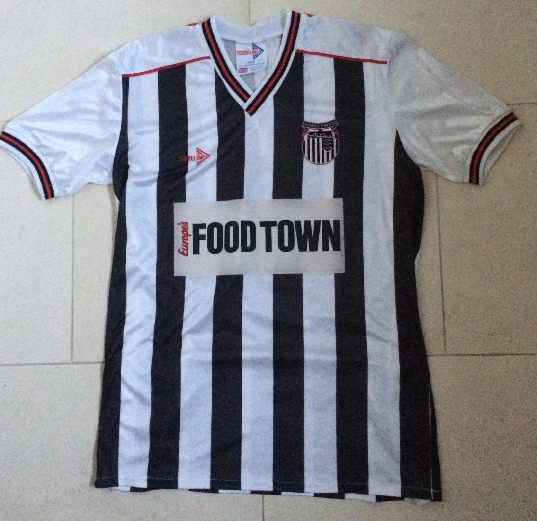 maillot de grimsby town fc domicile 1988-1989 rétro