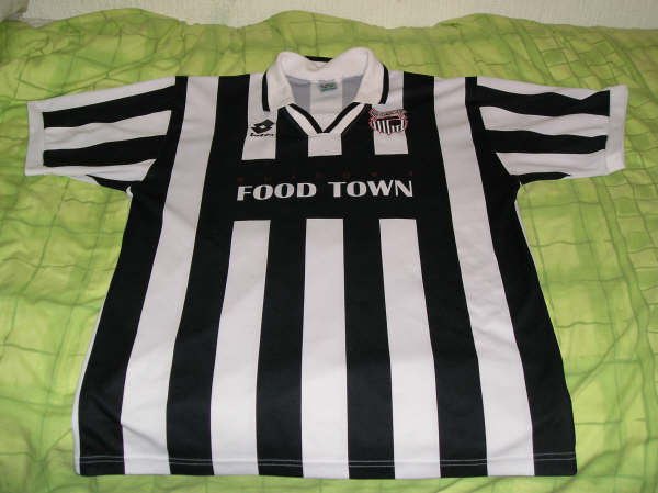 maillot de grimsby town fc domicile 1996-1997 rétro