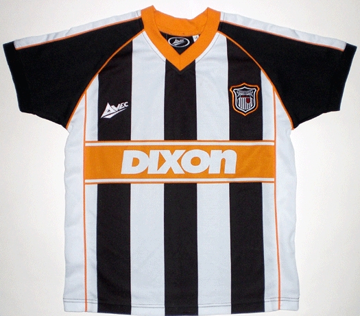 maillot de grimsby town fc domicile 2002-2003 rétro