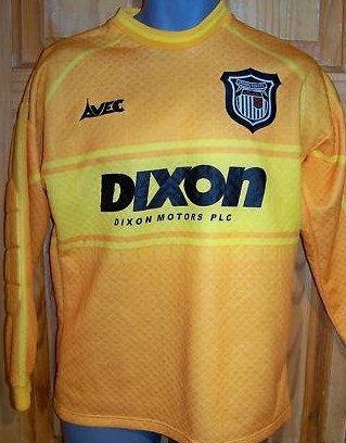 maillot de grimsby town fc gardien 1998-1999 rétro