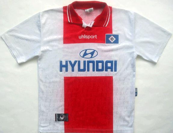 maillot de hambourg sv domicile 1997-1998 rétro