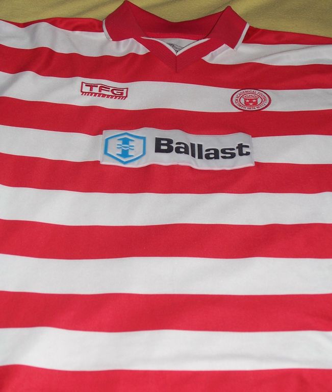 maillot de hamilton academical domicile 2001-2003 rétro