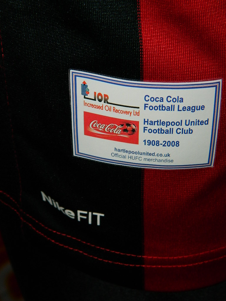 maillot de hartlepool united particulier 2008-2009 rétro