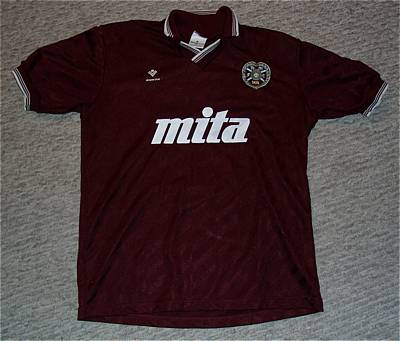 maillot de hearts domicile 1986-1987 rétro