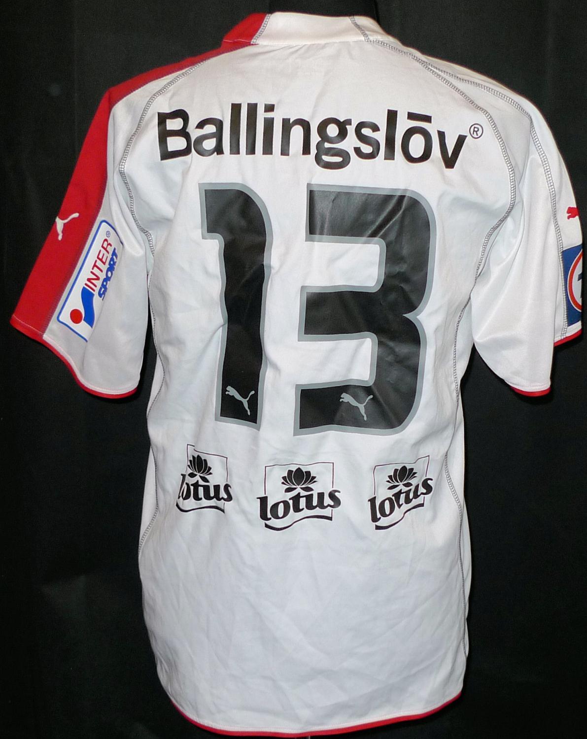 maillot de helsingborgs if exterieur 2006-2007 rétro