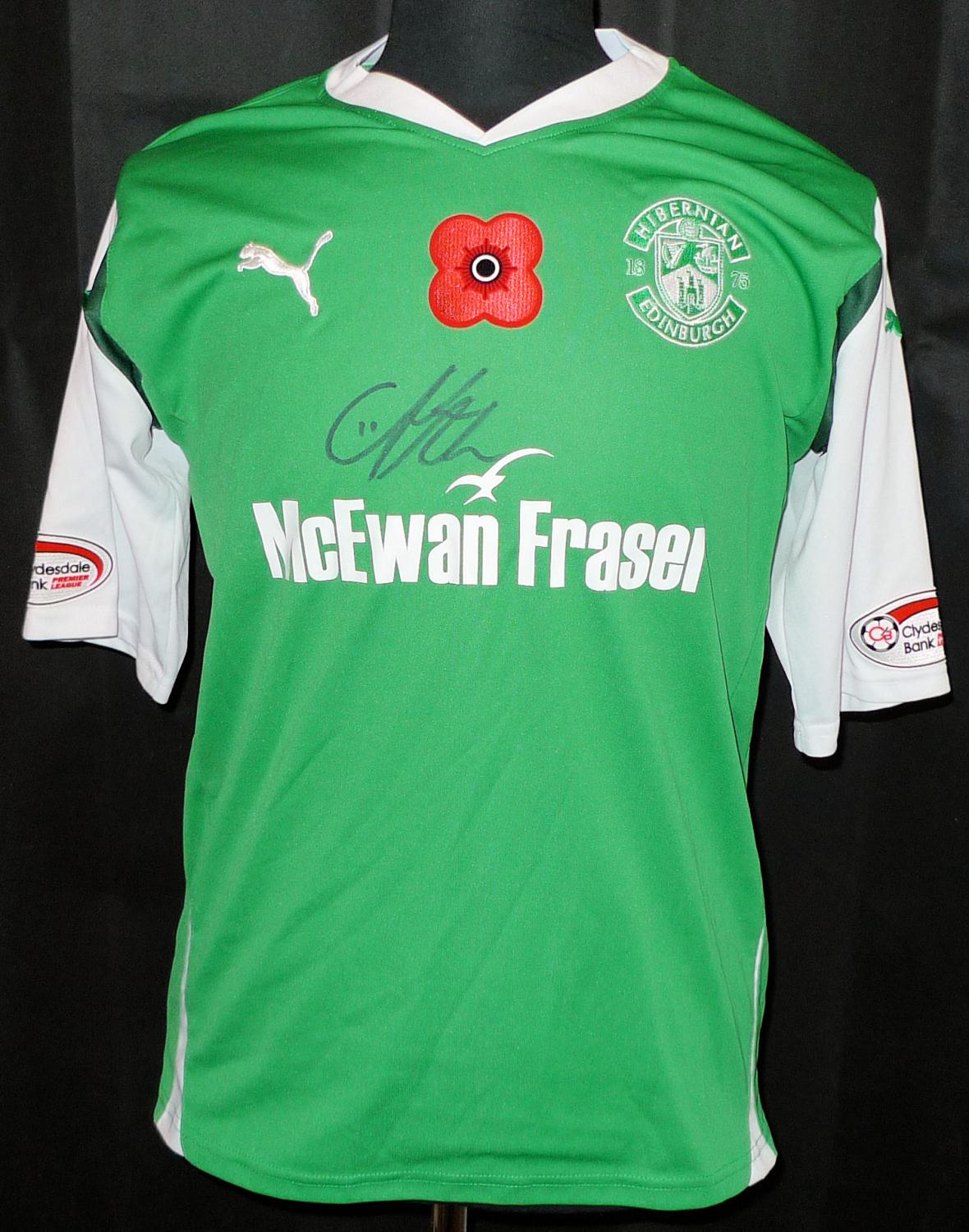 maillot de hibernian fc domicile 2010-2011 pas cher