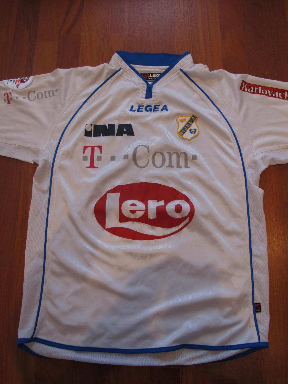 maillot de hnk rijeka domicile 2004-2005 rétro