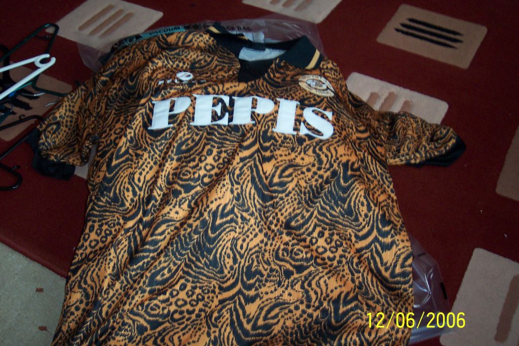 maillot de hull city domicile 1993-1994 rétro