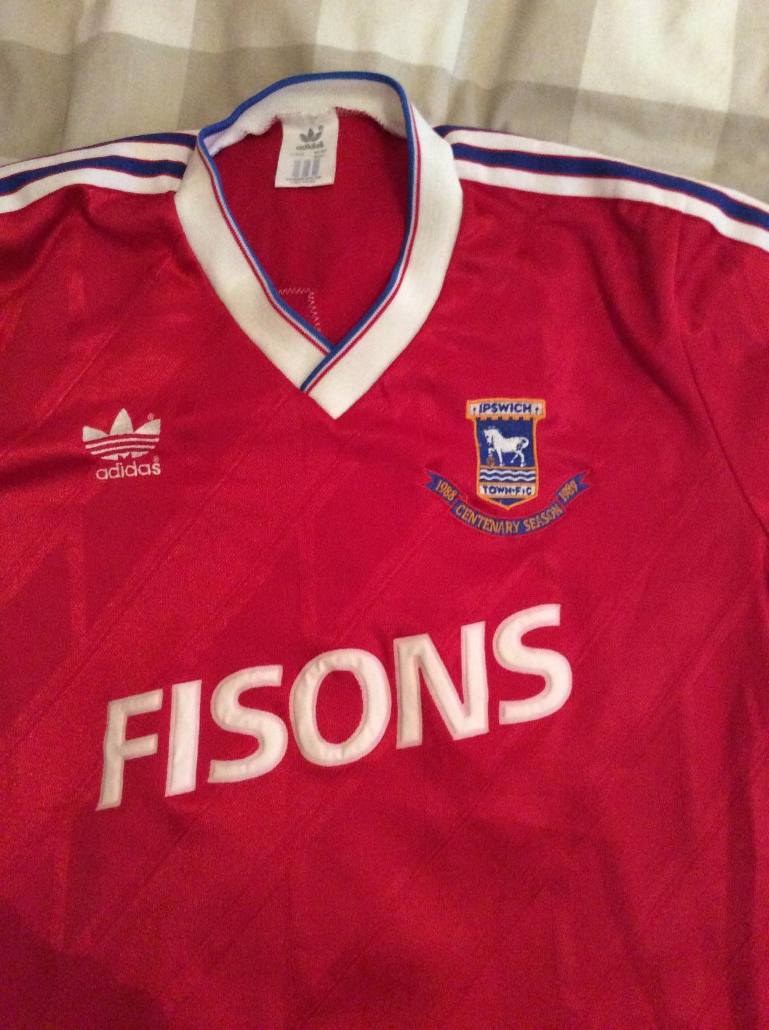 maillot de ipswich town exterieur 1988-1989 rétro