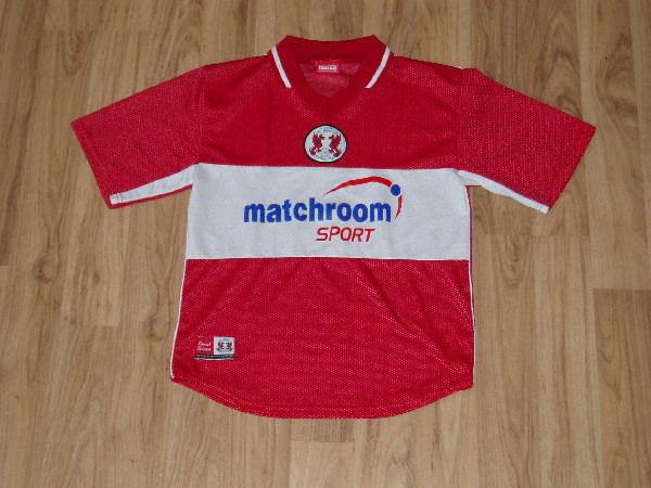 maillot de leyton orient fc domicile 2002-2003 rétro