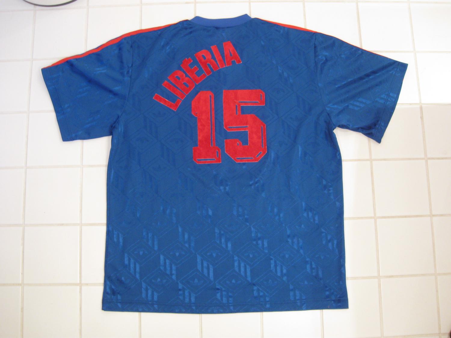 maillot de liberia domicile 1995 rétro