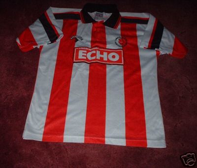 maillot de lincoln city fc domicile 1995-1997 rétro