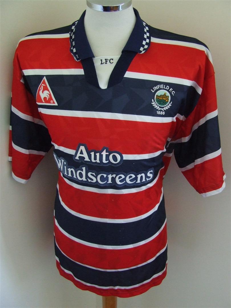 maillot de linfield fc exterieur 1996-1998 rétro