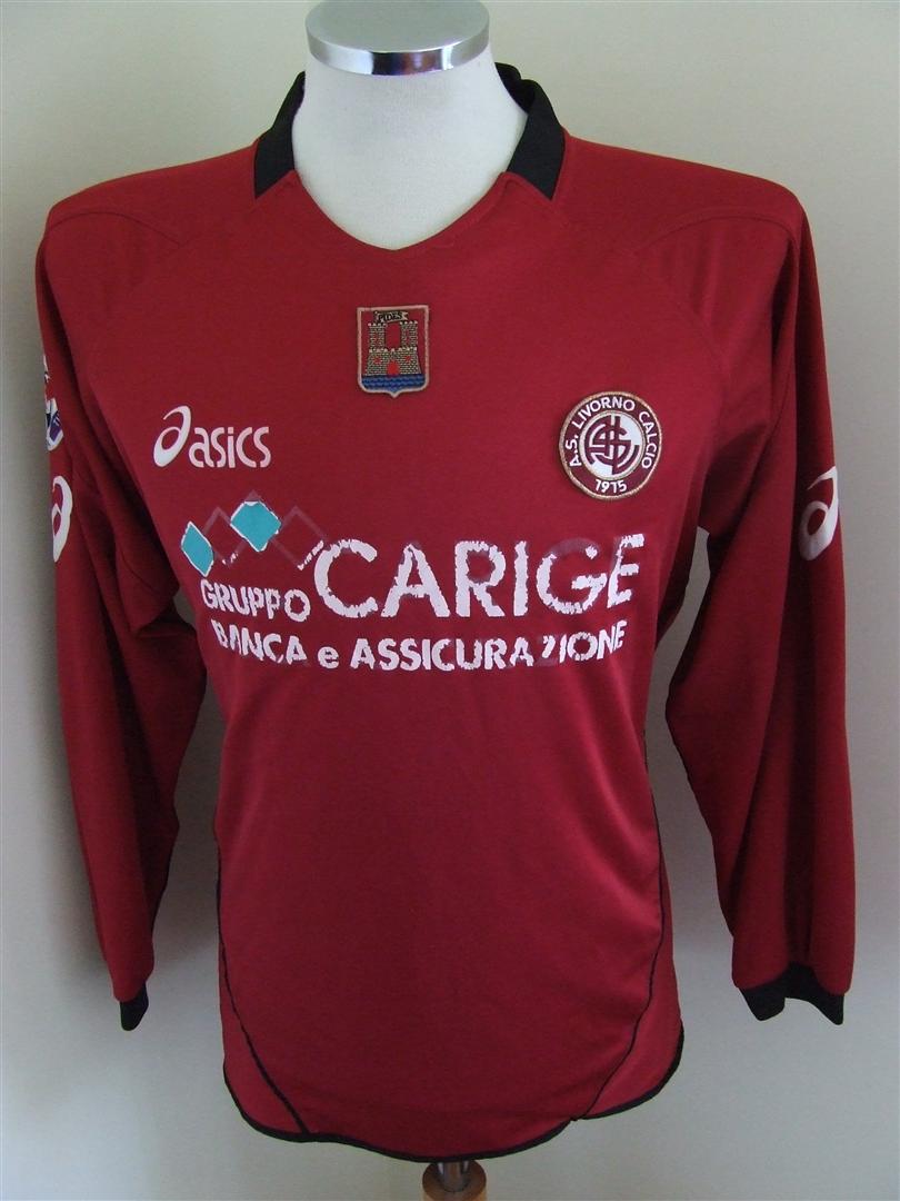 maillot de livourne calcio domicile 2005-2006 rétro