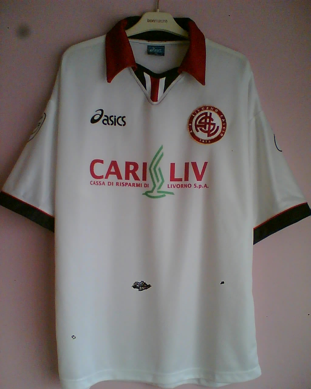 maillot de livourne calcio exterieur 1999-2000 rétro