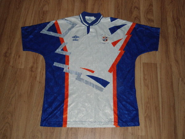 maillot de luton town domicile 1991-1992 rétro