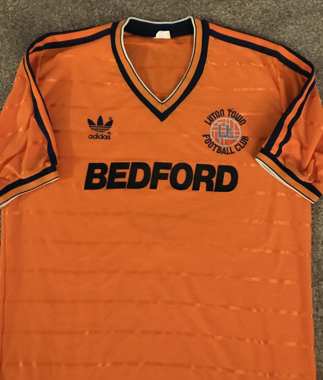 maillot de luton town exterieur 1984-1987 rétro