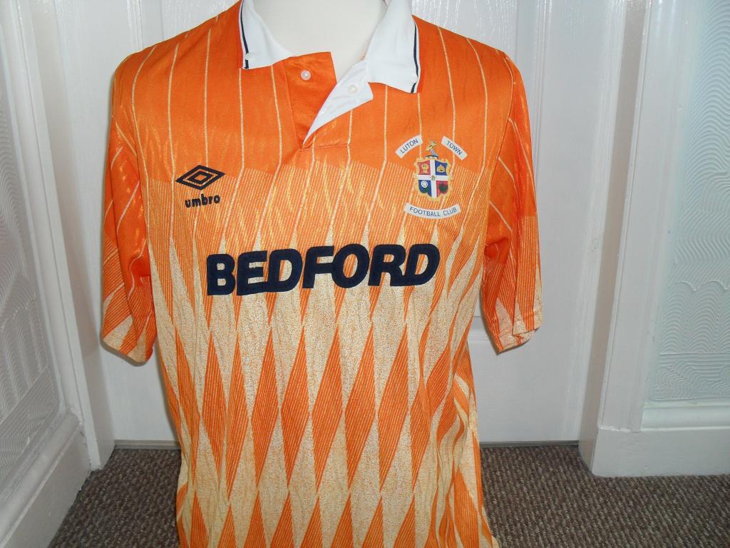 maillot de luton town exterieur 1989-1990 rétro