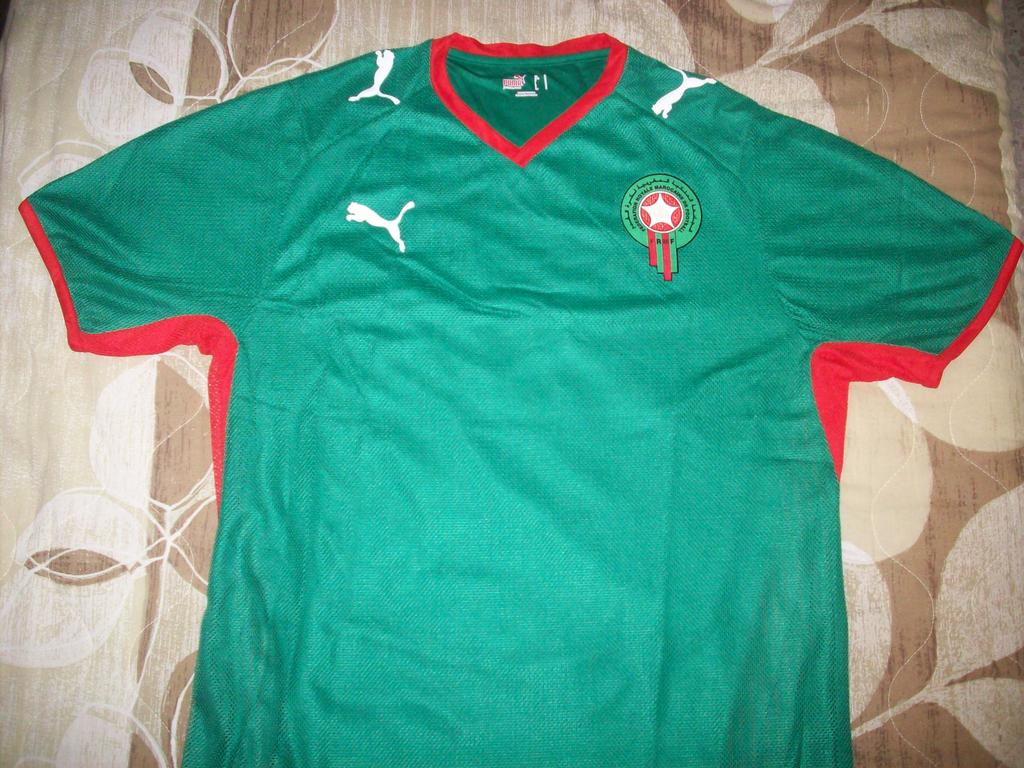 maillot de maroc domicile 2008-2009 rétro