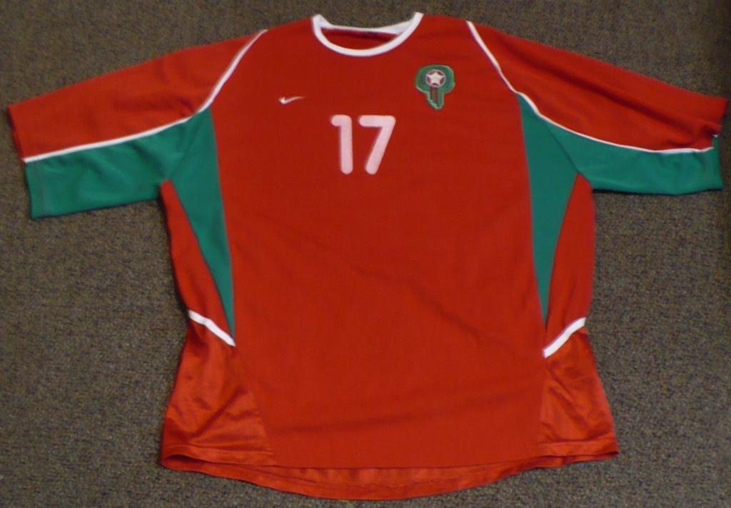 maillot de maroc exterieur 2002 rétro