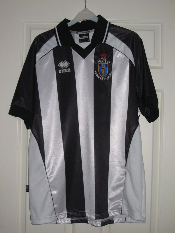 maillot de merthyr tydfil fc domicile 2004-2005 rétro