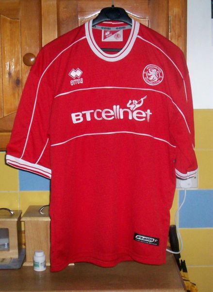 maillot de middlesbrough domicile 2001-2002 pas cher