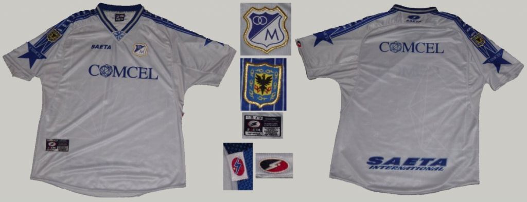 maillot de millonarios exterieur 2001-2002 rétro