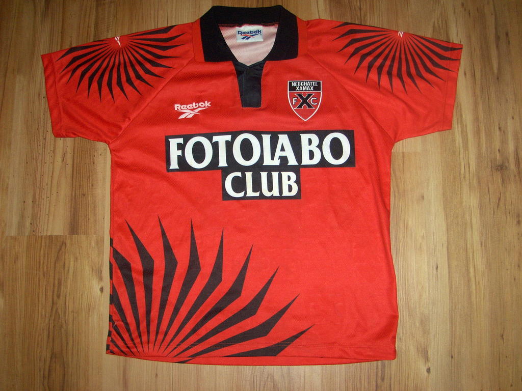 maillot de neuchatel xamax domicile 1995-1996 rétro