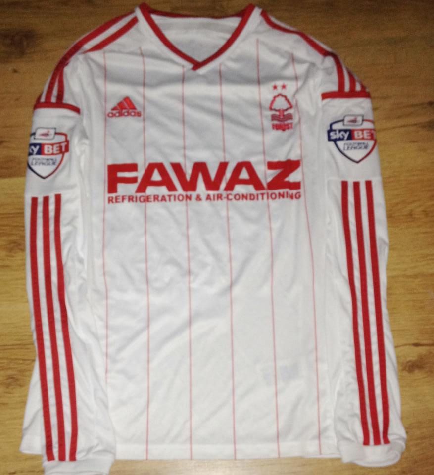 maillot de nottingham forest exterieur 2014-2015 rétro