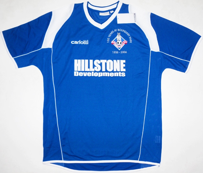 maillot de oldham athletic afc domicile 2006-2007 rétro