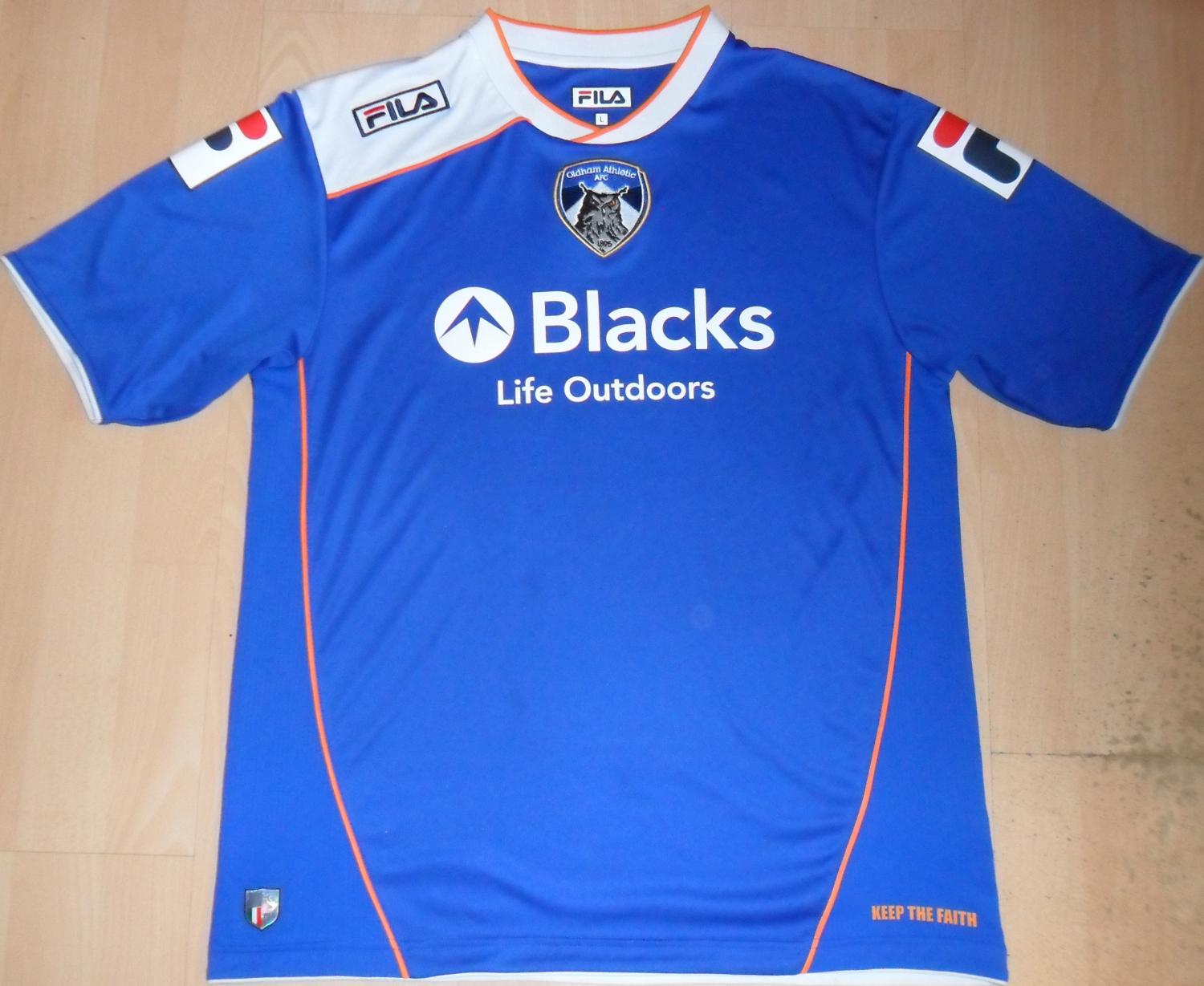 maillot de oldham athletic afc domicile 2013-2014 rétro