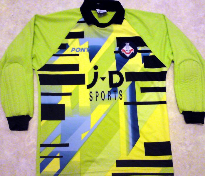 maillot de oldham athletic afc gardien 1996-1998 rétro