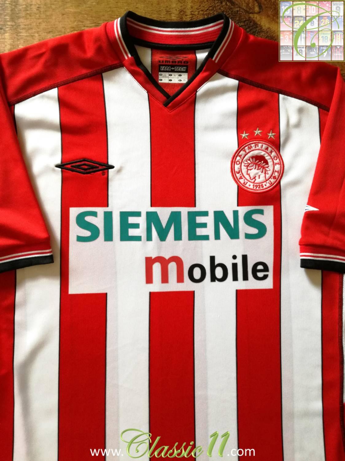 maillot de olympiakos domicile 2002-2004 pas cher