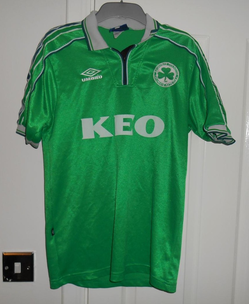 maillot de omonia nicosie domicile 1998-2000 pas cher