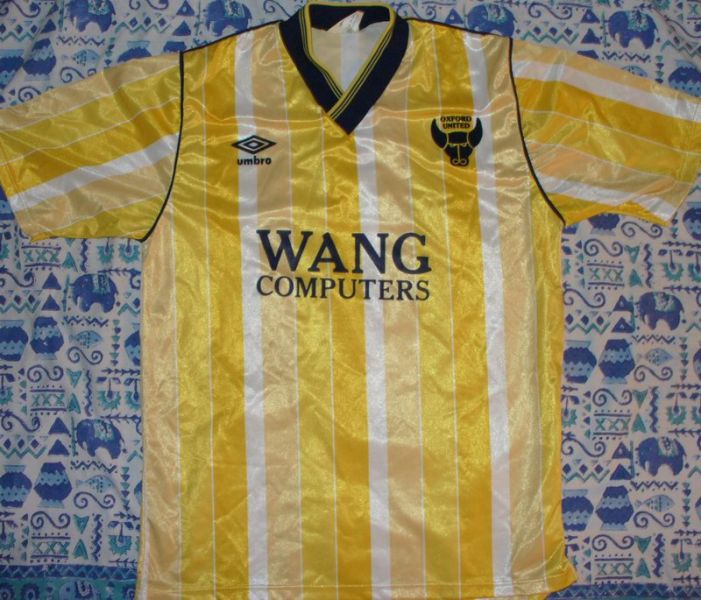 maillot de oxford united fc domicile 1987-1988 rétro